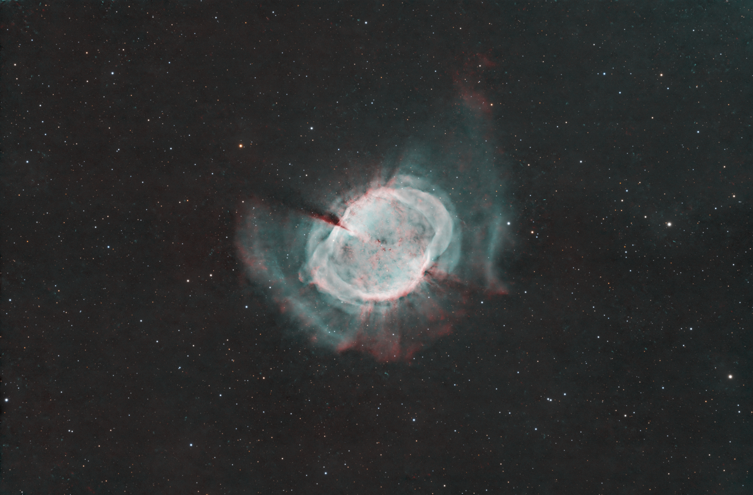 Messier 27 in Narrowband